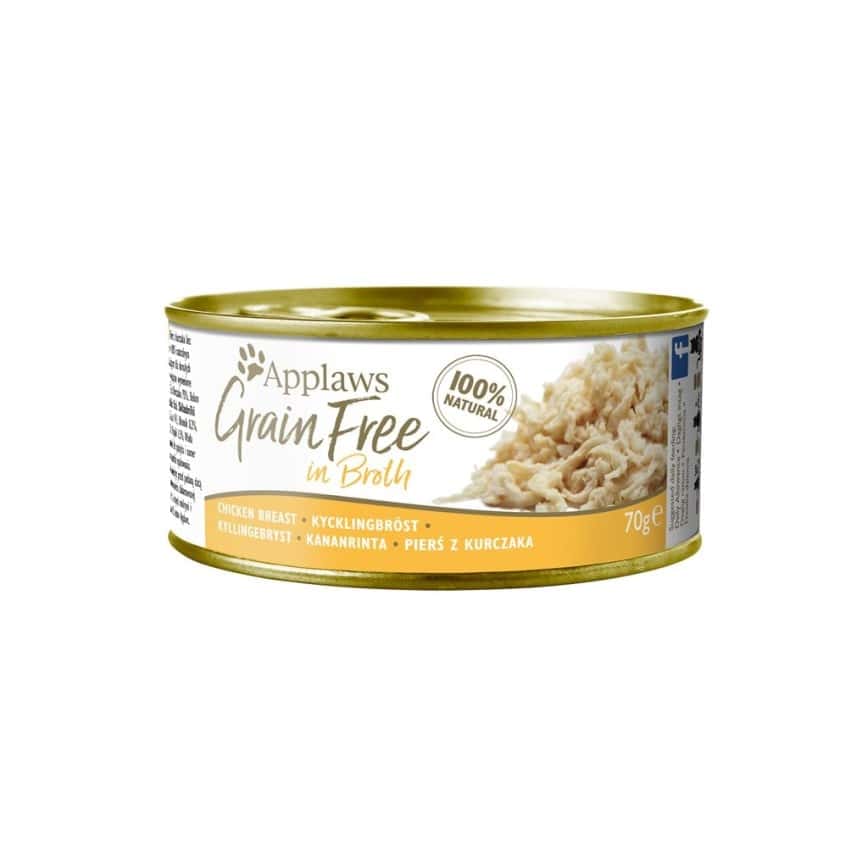 Applaws 貓罐頭 天然優質無穀物雞胸肉及雞湯 Grain Free Chicken Breast in Broth 70g (1102) (圖片2)