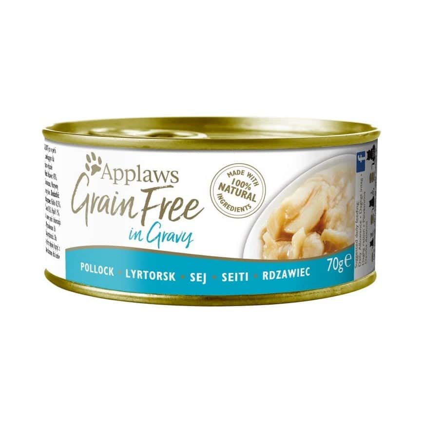 Applaws 貓罐頭 天然優質無穀物鱈魚 Grain Free Pollock in Gravy 70g (1204) (圖片2)