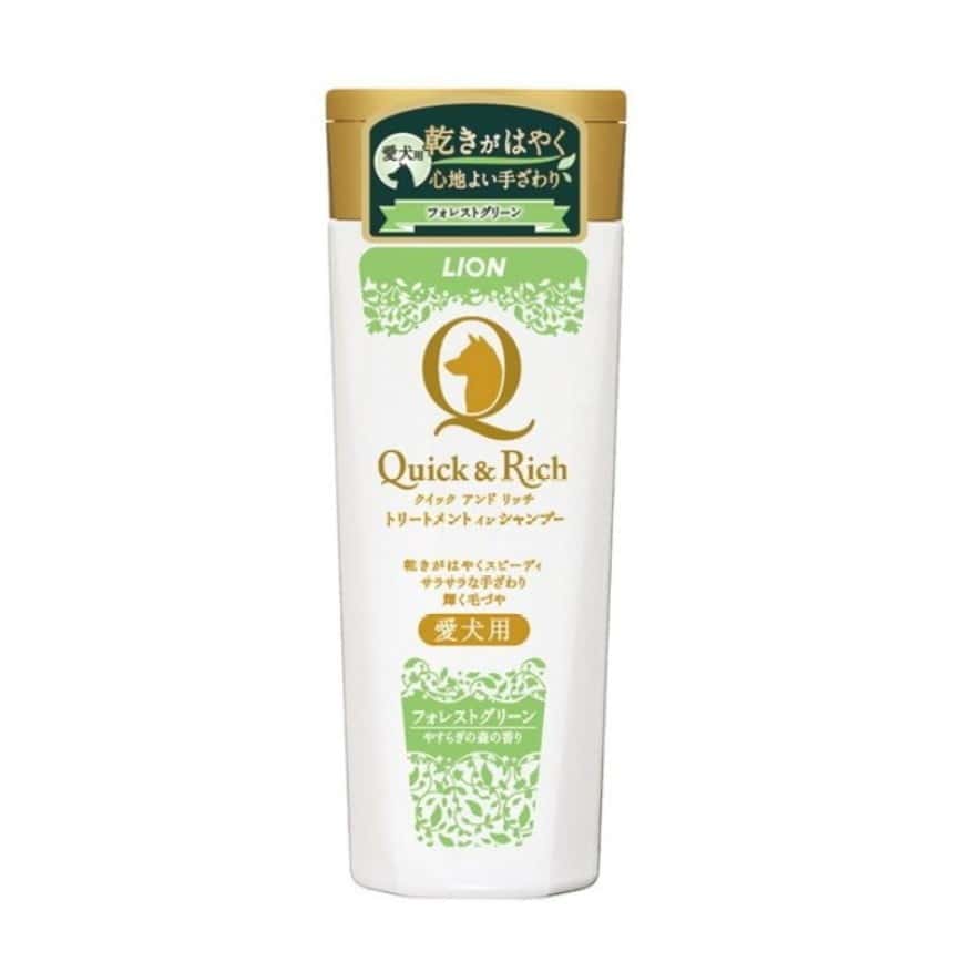 日本獅王LION Pet 犬用 Quick&Rich寵物清潔洗澡液 森林清香 200ml (圖片2)