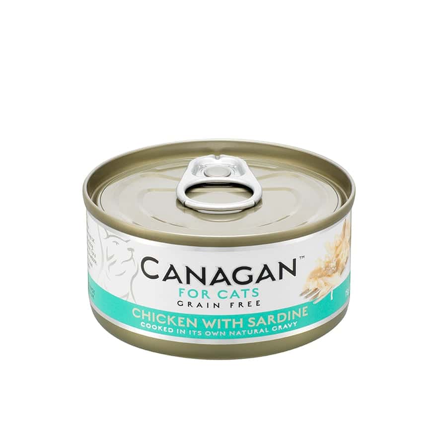 CANAGAN原之選 貓罐頭 無穀物貓罐頭 雞肉伴沙丁魚 75g (WD75) (圖片2)