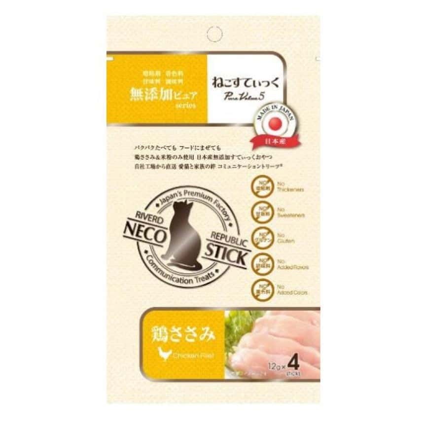 Riverd Republic PureValue5 貓用無添加天然糕條小食 雞肉 12g*4本 (CTCJFW0127234) (圖片2)