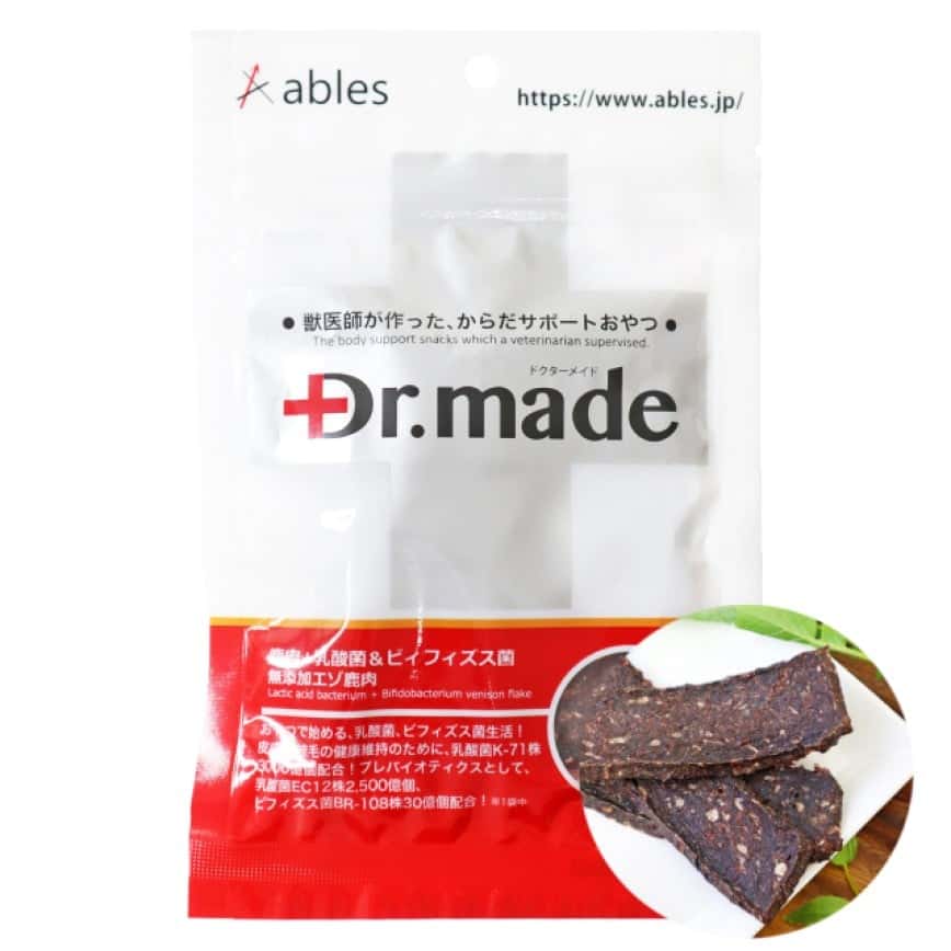 日本Dr.Made 獸醫研發 狗零食 改善皮膚問題 北海道蝦夷鹿肉乾 30g (圖片2)