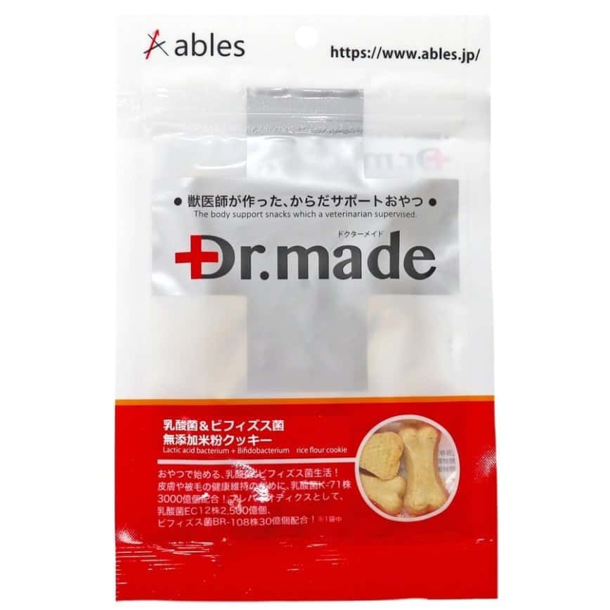 日本Dr.Made 獸醫研發 狗零食 乳酸菌功能性 狗狗餅乾 30g (圖片2)