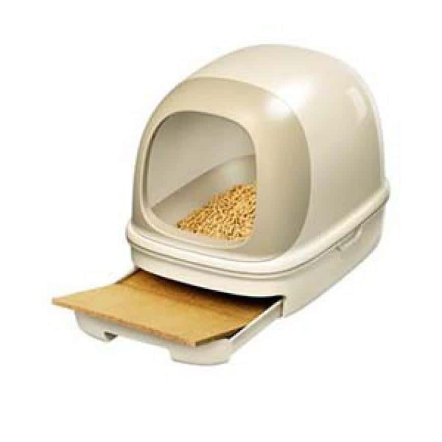 日本花王 高級貓砂盆 有蓋連托盤套裝 (連木砂+1週份鋒葉樹尿墊) (圖片2)