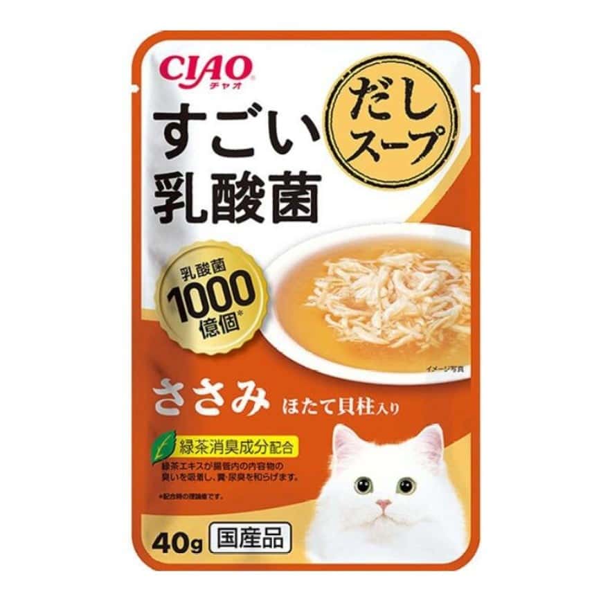 CIAO 貓濕糧 1000億個乳酸菌 雞肉+扇貝 40g (圖片2)