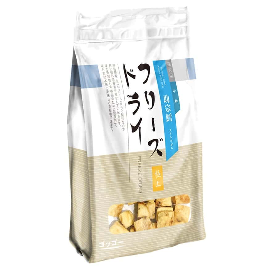 Goggo 貓狗零食 冷凍脫水小食 鱈魚粒 50g (GFD-P50) (圖片2)