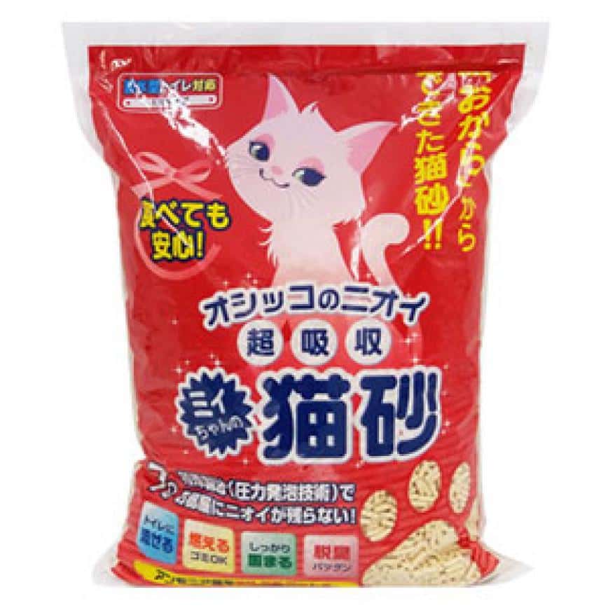 日本Mityan特強吸水玉米豆乳 豆腐貓砂 紅單孔 7L (JMC70) (圖片2)