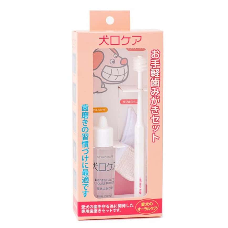 Mind Up 犬用 360度刷牙套裝 360度清潔牙刷+液體牙膏30ml+手指套 (91602570) (圖片2)