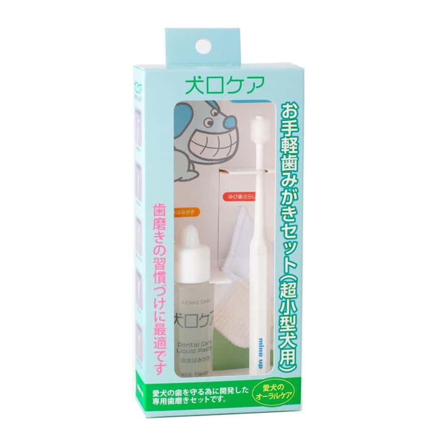 Mind Up 犬用 360度刷牙套裝 silm款幼身牙刷+液體牙膏30ml+手指套 (91602931) (圖片2)