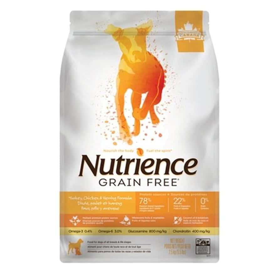 Nutrience 無穀物狗糧 全犬配方 火雞+雞+鯡魚 22lb 10kg (D6179) (圖片2)