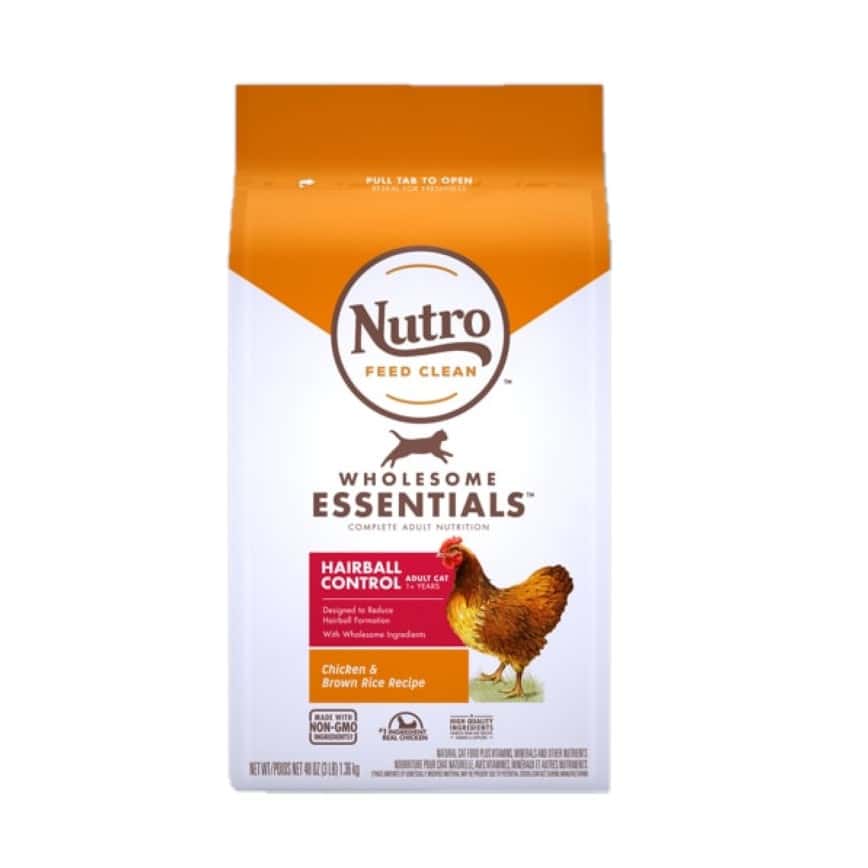 Nutro 成貓糧 特級去毛球配方 雞肉及糙米 5lb (10214855) (圖片2)