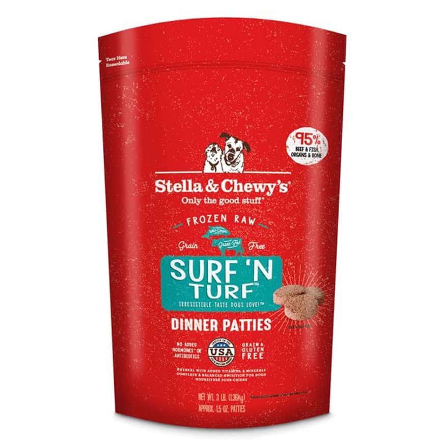 Stella & Chewy's 冷凍生肉狗糧 肉餅 海陸佳餚 牛肉及三文魚配方 6lb (FRST-6) (需冷藏) (圖片2)