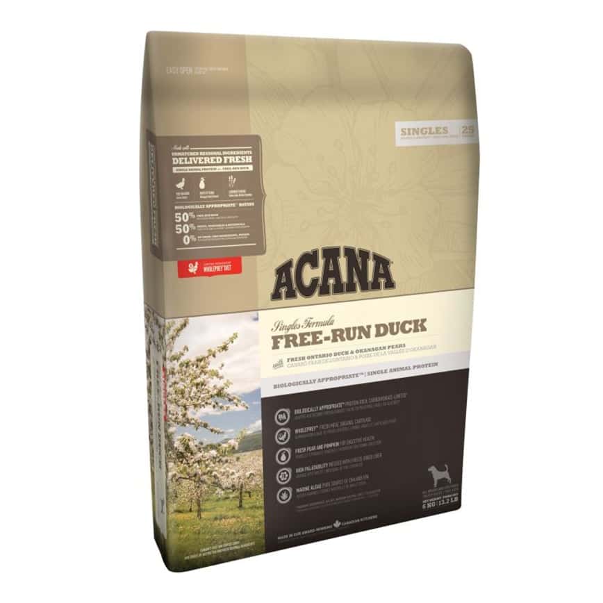 ACANA愛肯拿 無穀物狗糧 單一動物性蛋白系列 放養鴨配方 6kg (ADFD6K) (圖片2)