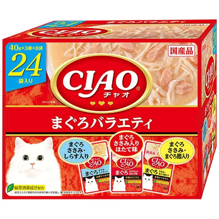 CIAO 貓濕糧 金槍魚組合裝 40g 24袋入 (IC-421) (圖片2)