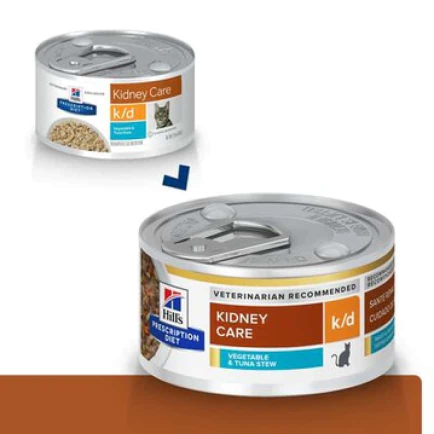 Hills 處方糧 貓罐頭 k/d 腎臟護理配方 鮪魚燉蔬菜 2.9oz (3394) (圖片2)