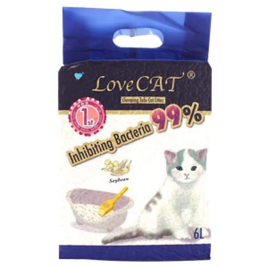 LoveCAT 天然健康 豆腐貓砂 原味 真空包裝 6L (圖片2)