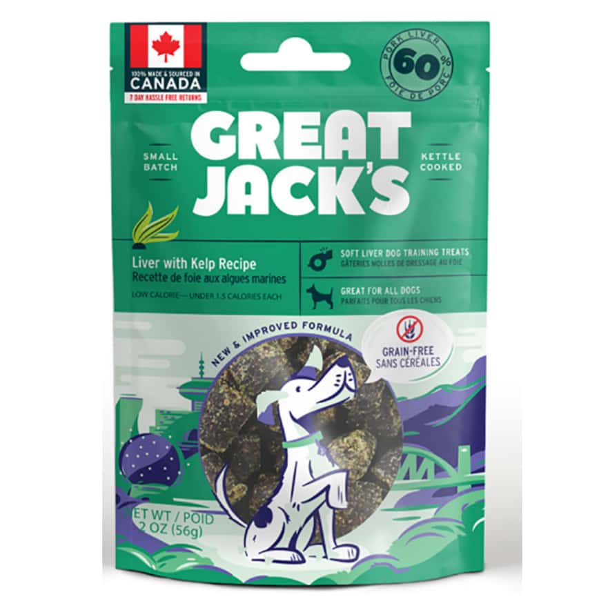 GREAT JACK'S 無穀物狗小食 海帶拌豚肝肉粒 2oz (TT1005S) (圖片2)