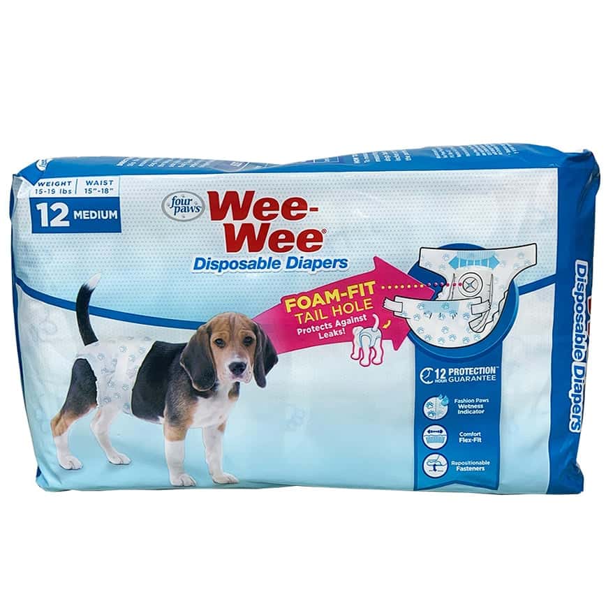 Four Paws四爪 狗尿片 即棄尿褲 M 12片(F97232) (圖片2)