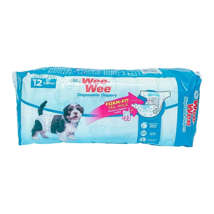 Four Paws四爪 狗尿片 即棄尿褲 XS 12片(F97230) (圖片2)