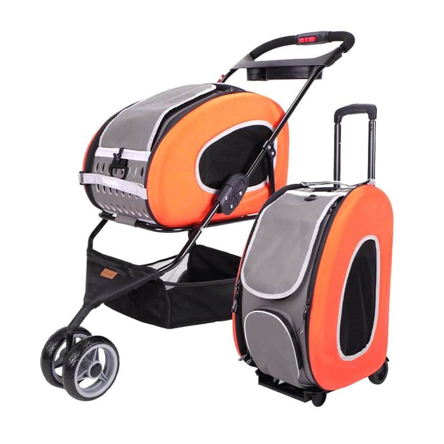 IBIYAYA 寵物車 五合一多功能手推車 橙色 (IBI-FS1009-O) (圖片2)