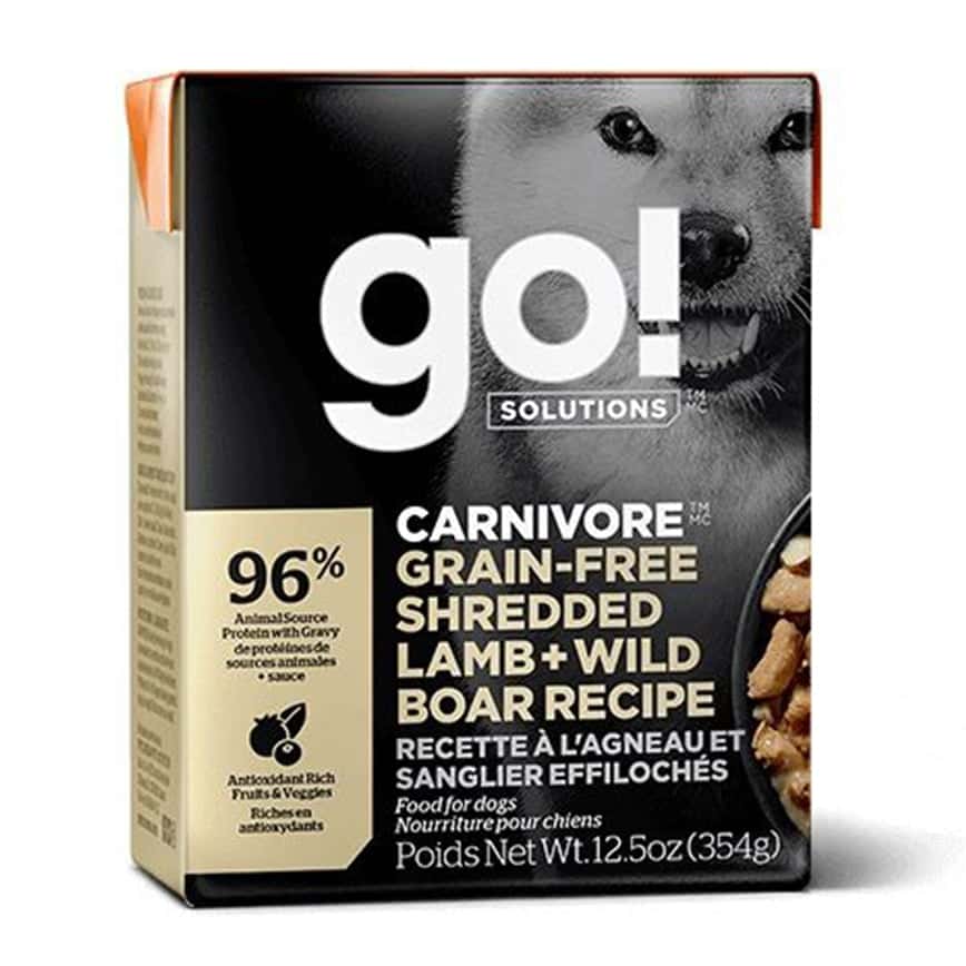 GO! SOLUTIONS 無穀物狗濕糧 活力營養系列 羊肉絲豬肉 354g (圖片2)