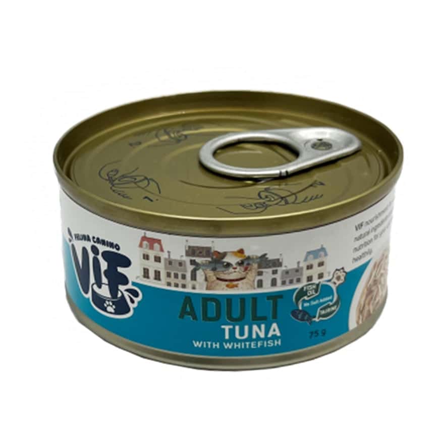 ViF 貓罐頭 鮮肉罐 吞拿魚配白魚配方 75g (AC4) (圖片2)
