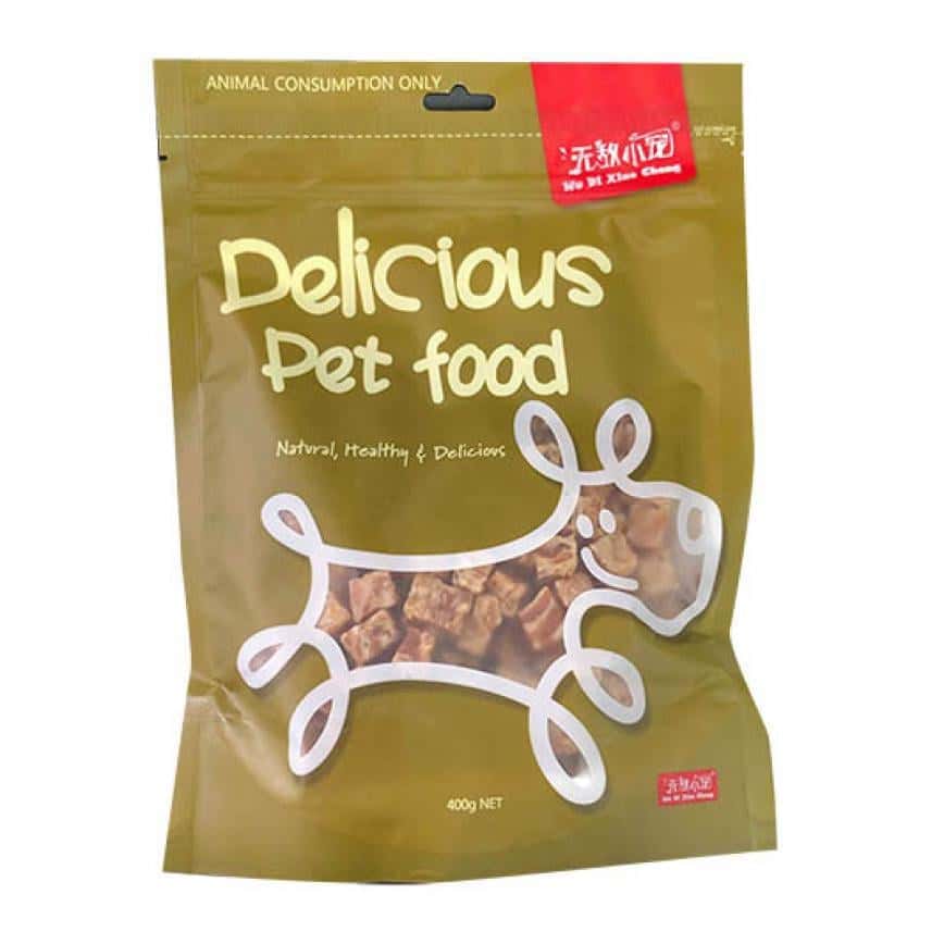 Delicious Pet food無敵小寵 狗零食 雪花純雞肉粒 訓犬零食 精裝400g (犬用) (軍綠) (圖片2)