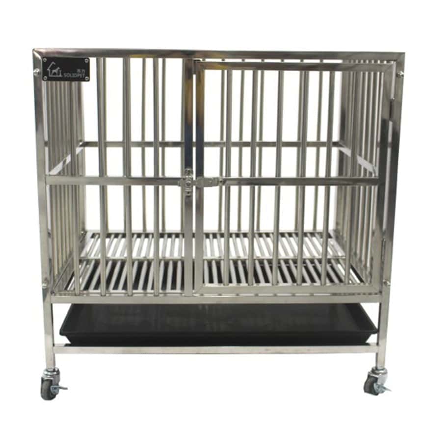 Solidpet蘇力 寵物籠 貓籠狗籠 不鏽鋼籠 二尺x尺半 (STC-304-302) (圖片2)