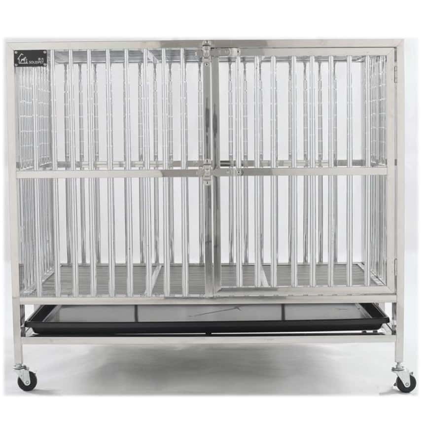 Solidpet蘇力 寵物籠 貓籠狗籠 折疊不銹鋼籠 (STC-201-362) (圖片2)