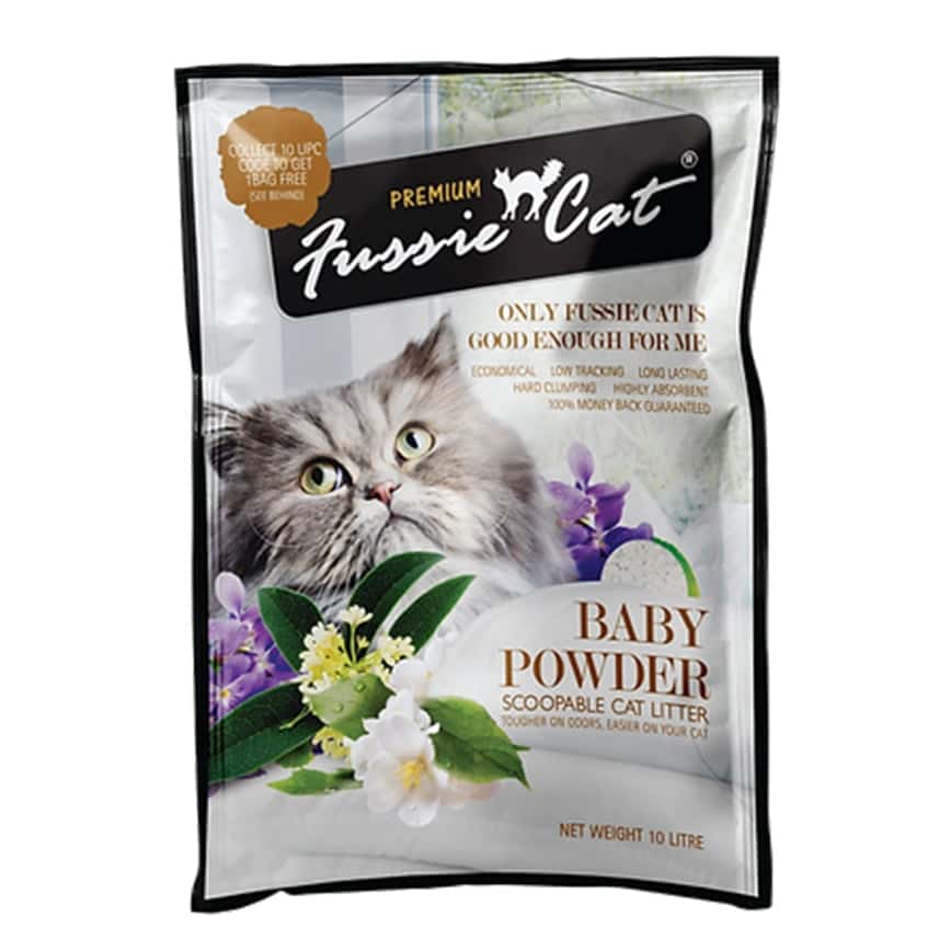 Fussie Cat高竇貓 礦物貓砂 爽身粉味 5L (FCLB1) (圖片2)
