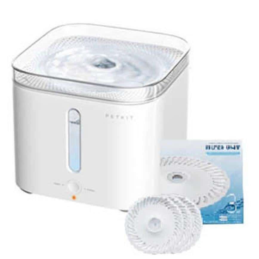 PETKIT 飲水機 EVERSWEET 智能自動循環飲水器 白色+濾芯1套3片 (貓犬用) (圖片2)