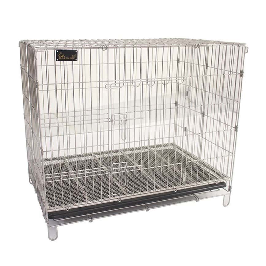 Solidpet蘇力 寵物籠 貓籠狗籠 鋼枝籠 格仔底網款 3尺 (STC-304-365) (圖片2)