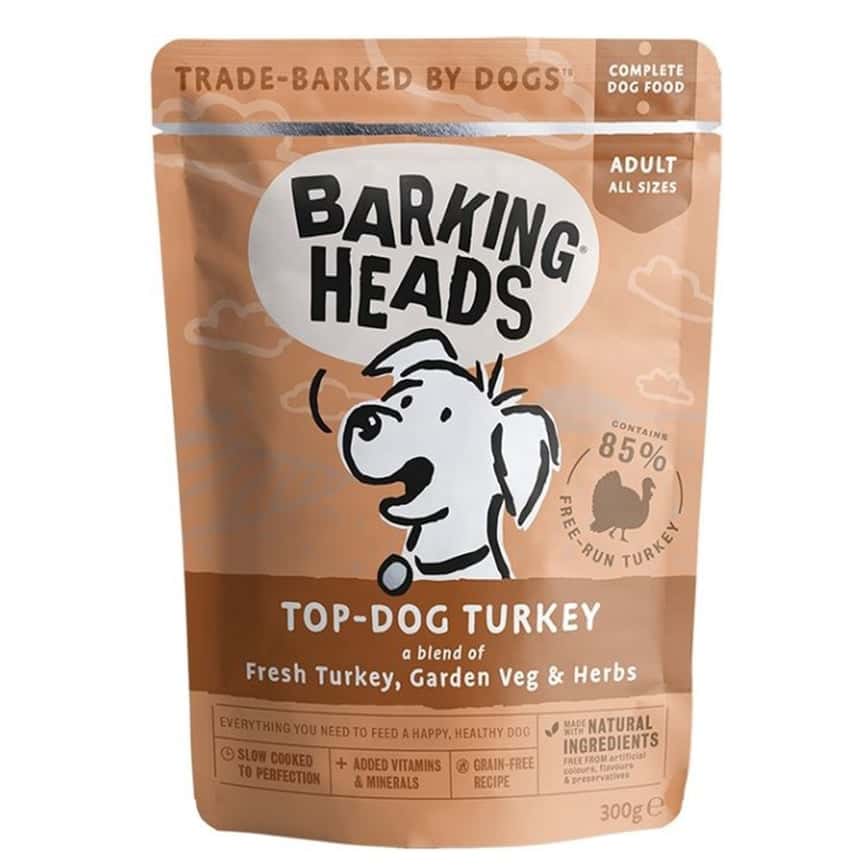 Barking Heads 狗濕糧 無穀物食用濕包 火雞肉 300g (BHWT) (咖色) (新舊包裝隨機) (圖片2)