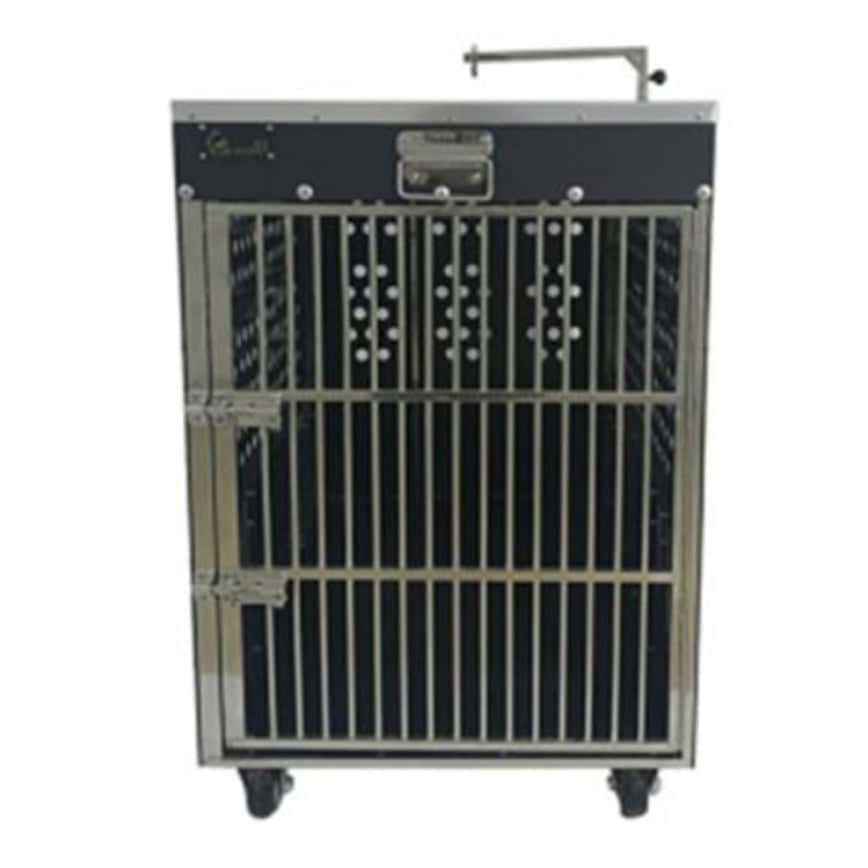 Solidpet蘇力 寵物籠 貓籠狗籠 ABS板固定飛機籠 有輪款 三號 (STAC-111-BK) (圖片2)