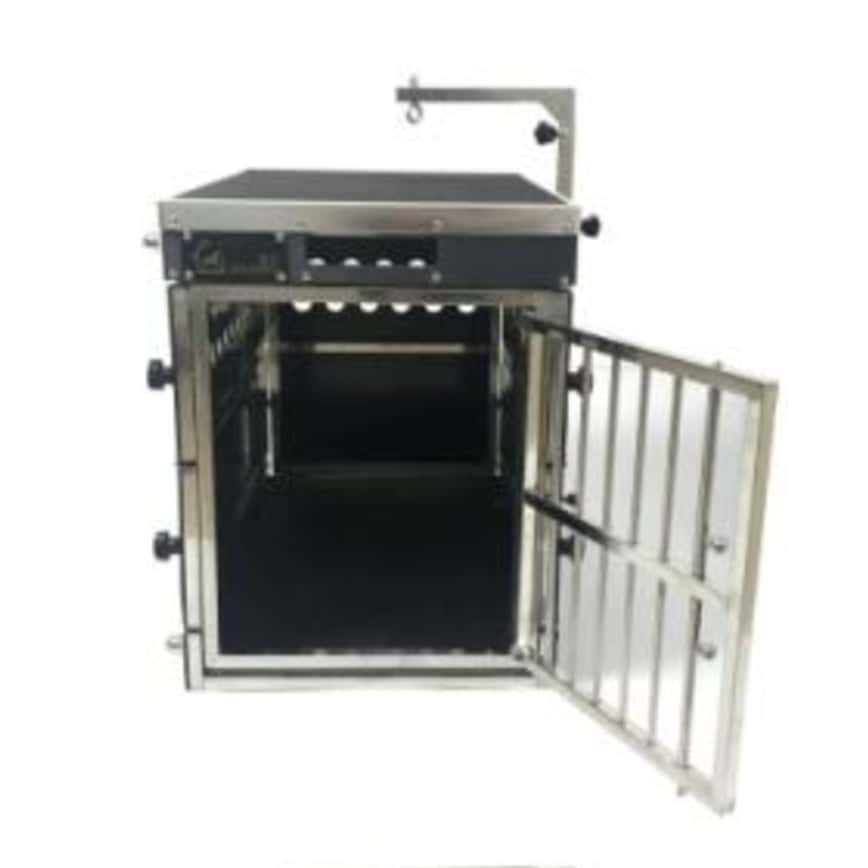 Solidpet蘇力 寵物籠 貓籠狗籠 ABS板折疊飛機籠 無輪款 一號 (STAC-113-BK) (圖片2)