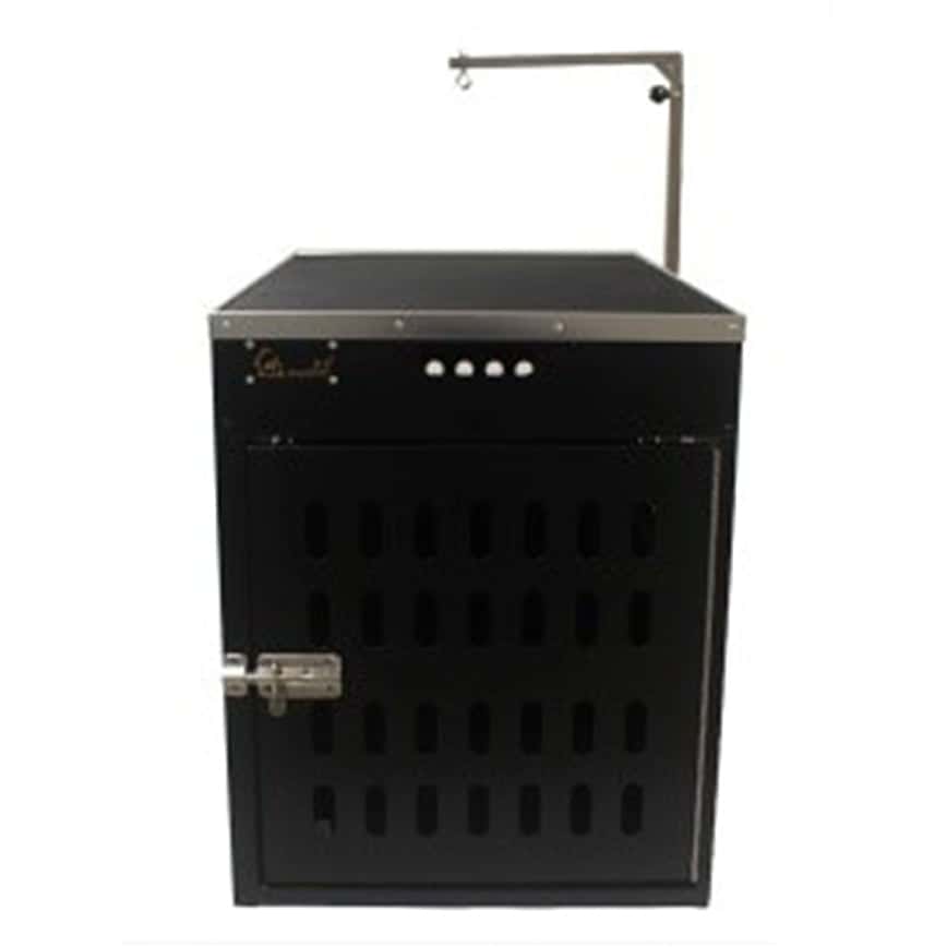 Solidpet蘇力 寵物籠 貓籠狗籠 鋁固定飛機籠 無輪款 一號 黑色 (ALAC-201-BK) (圖片2)