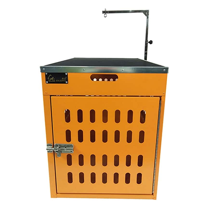 Solidpet蘇力 寵物籠 貓籠狗籠 鋁固定飛機籠 無輪款 二號 橙色 (ALAC-202-OR) (圖片2)