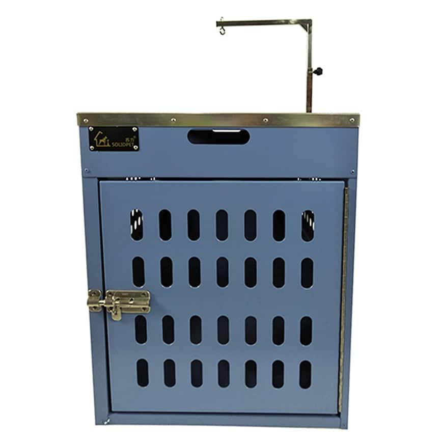 Solidpet蘇力 寵物籠 貓籠狗籠 鋁固定飛機籠 無輪款 二號 藍色 (ALAC-202-BL) (圖片2)