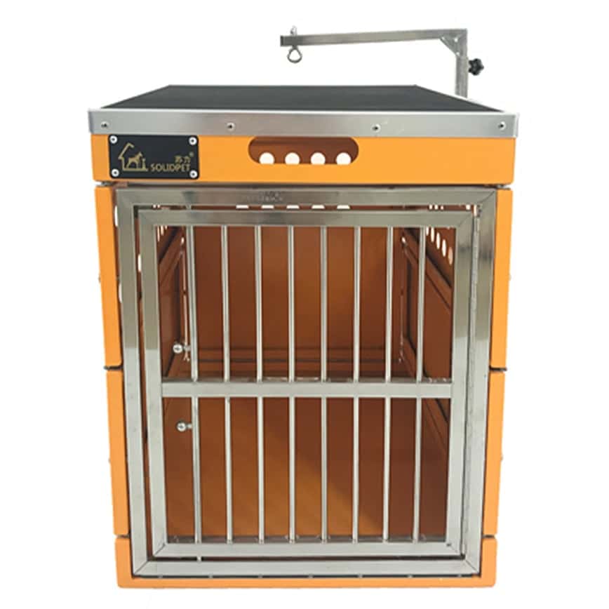 Solidpet蘇力 寵物籠 貓籠狗籠 鋁折疊飛機籠 無輪款 一號 橙色 (ALAC-210-OR) (圖片2)