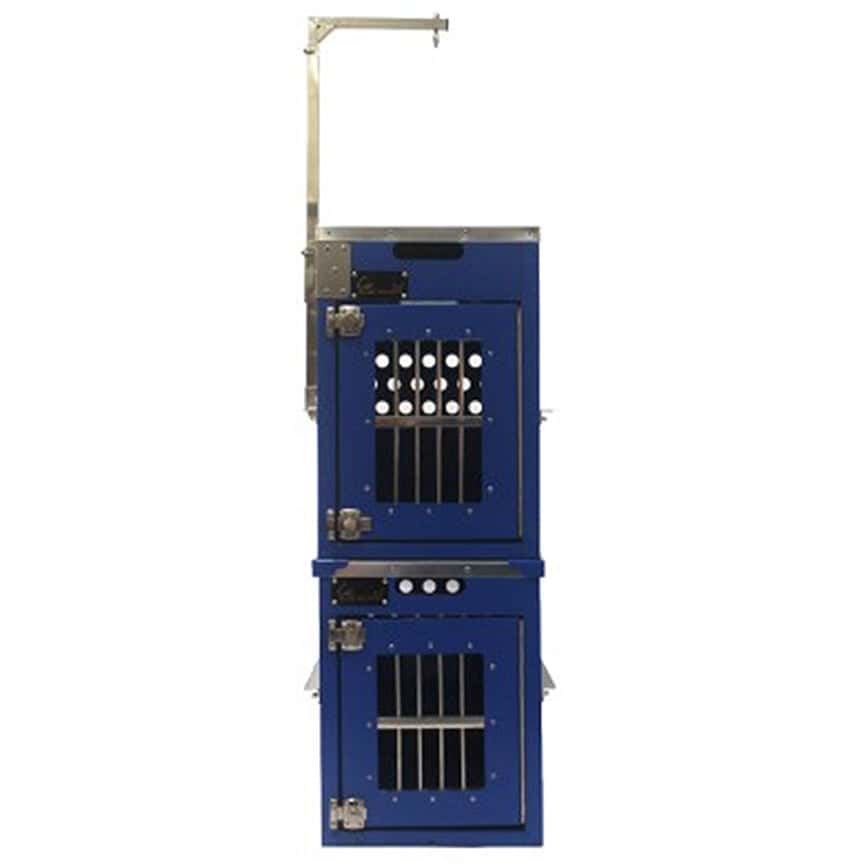 Solidpet蘇力 寵物籠 貓籠狗籠 鋁板固定飛機籠組合 抽屜無輪新款 一號 藍色 (ALAC-249-BL) (圖片2)