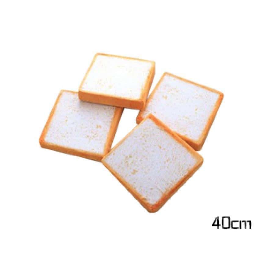 超療癒 貓咪吐司麵包坐墊抱枕 細40cm (圖片2)