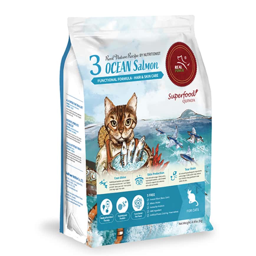 Real Power瑞威 貓糧 天然平衡貓糧 全齡配方 海洋魚貝 2kg (NO.3) (圖片2)