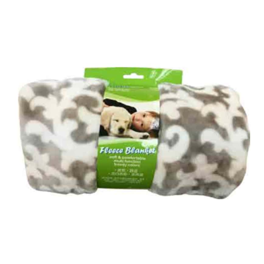 Miko 柔軟毛毯 淺咖花式 100cm x 70cm (DGM-536PT-3) (圖片2)