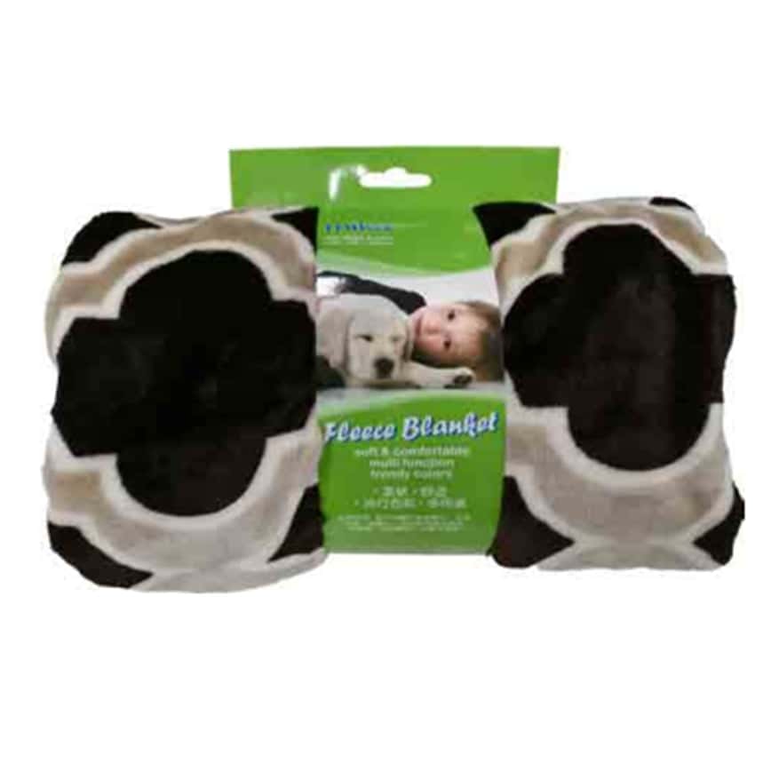 Miko 柔軟毛毯 深淺啡花式 100cm x 70cm (DGM-536PT-07) (圖片2)