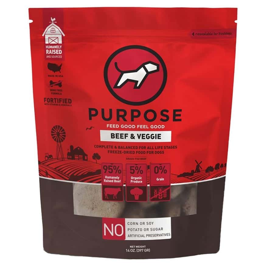 PURPOSE 狗糧 凍乾脫水生肉 單一蛋白 牛肉 14oz (000304) (圖片2)
