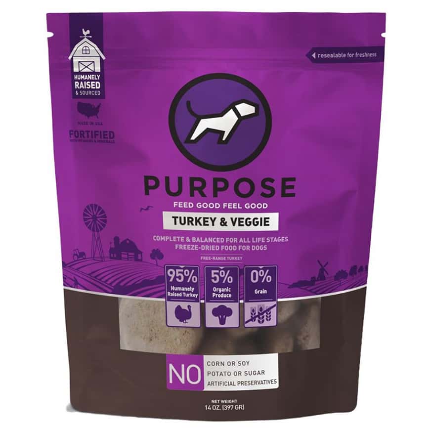 PURPOSE 狗糧 凍乾脫水生肉 單一蛋白 火雞肉 14oz (000328) (圖片2)
