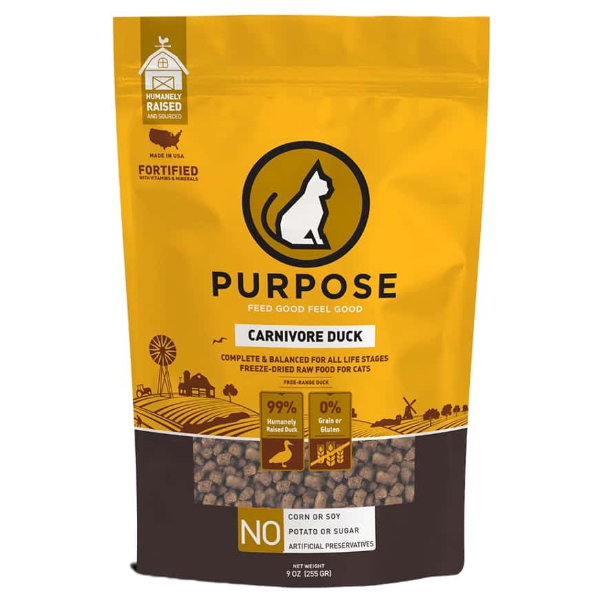 PURPOSE 貓糧 凍乾脫水生肉肉粒 單一蛋白 鴨肉 9oz (655405) (圖片2)