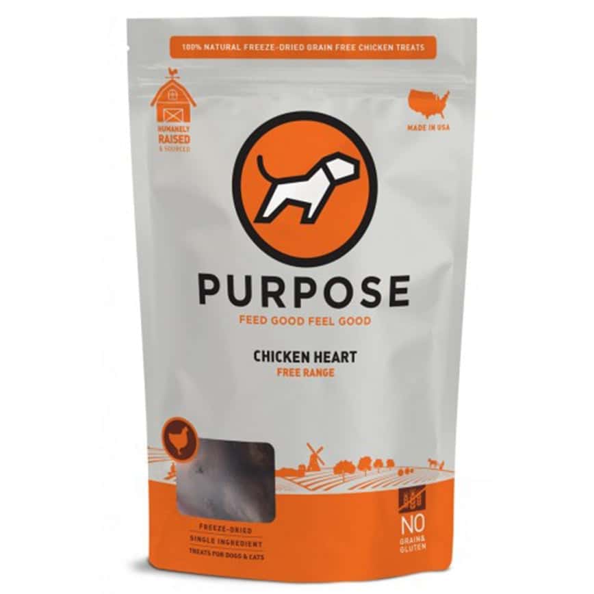 PURPOSE 凍乾脫水生肉 貓犬小食 單一蛋白 雞心 2.5oz (000359) (圖片2)