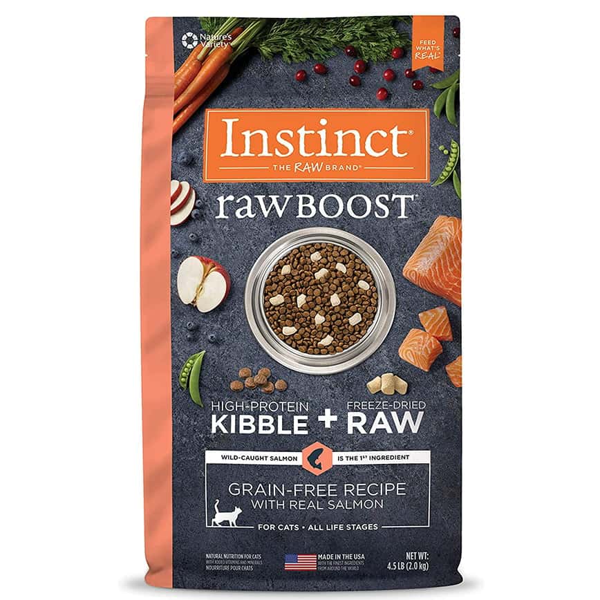 Instinct 貓糧 本能 貓糧 無穀物生肉系列 三文魚肉 4.5lb (656319) (圖片2)