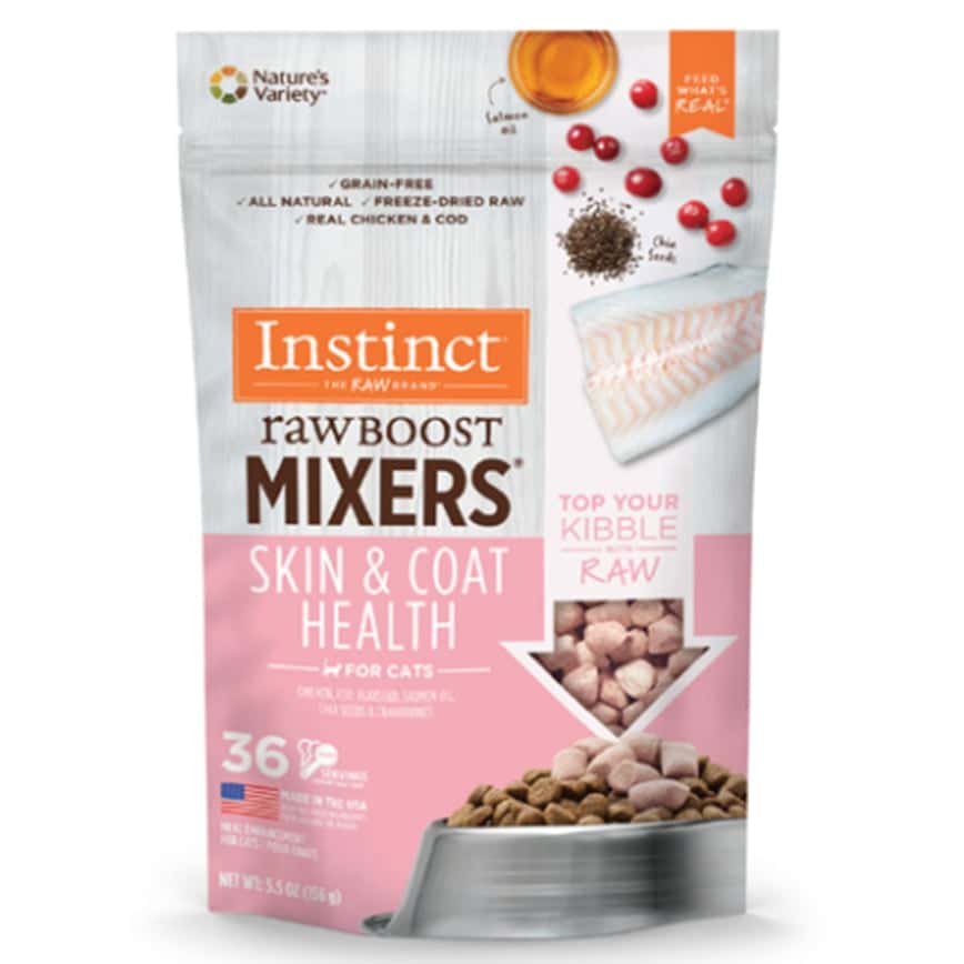 Instinct 貓糧 本能 貓糧 凍乾肉粒 皮膚毛髮 5.5oz (601111) (圖片2)